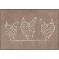 Turtle Mat Fußmatte "Hens", rechteckig, 9 mm Höhe von Turtle Mat