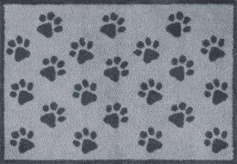 Turtle Mat Fußmatte Paws Grey, rechteckig, Höhe: 9 mm von Turtle Mat