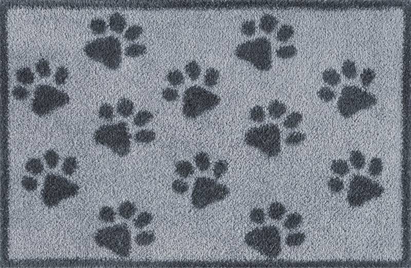 Turtle Mat Fußmatte Paws Grey, rechteckig, Höhe: 9 mm von Turtle Mat
