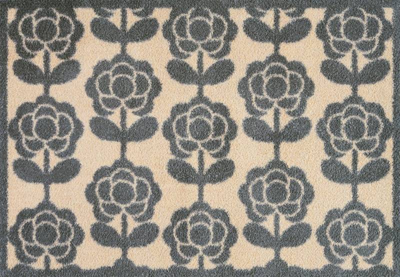 Turtle Mat Fußmatte Pop Flowers Neutral, rechteckig, Höhe: 9 mm von Turtle Mat