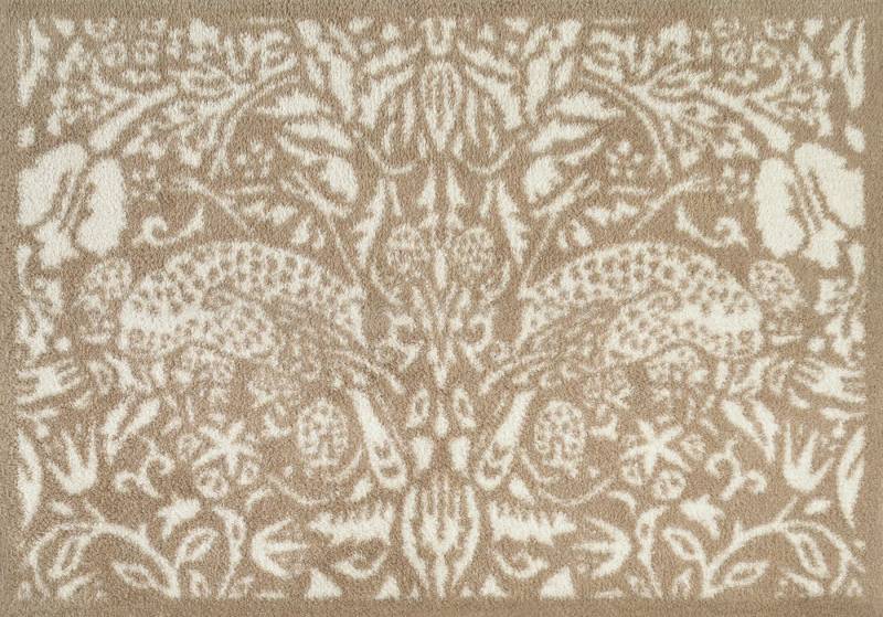 Turtle Mat Fußmatte Pure Strawberry Thief Natural, rechteckig, Höhe: 9 mm von Turtle Mat