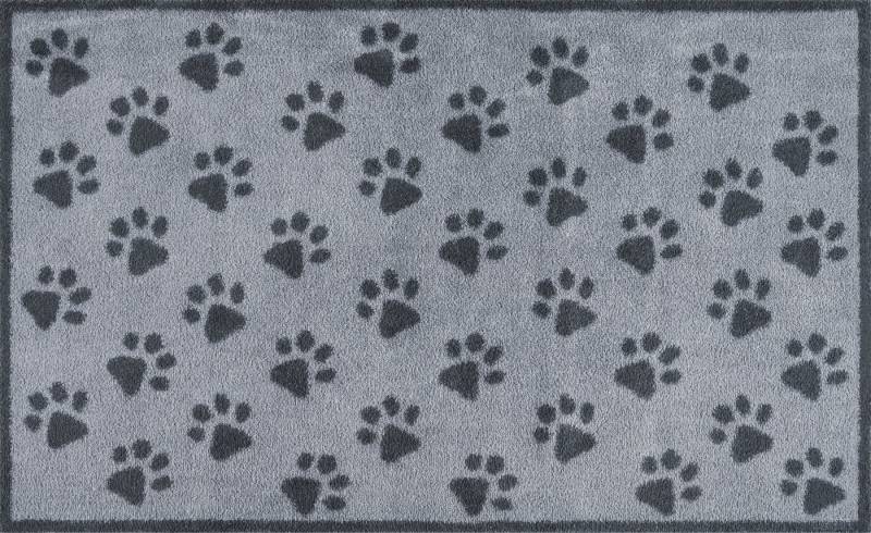 Turtle Mat Teppich Paws Grey, rechteckig, Höhe: 9 mm von Turtle Mat