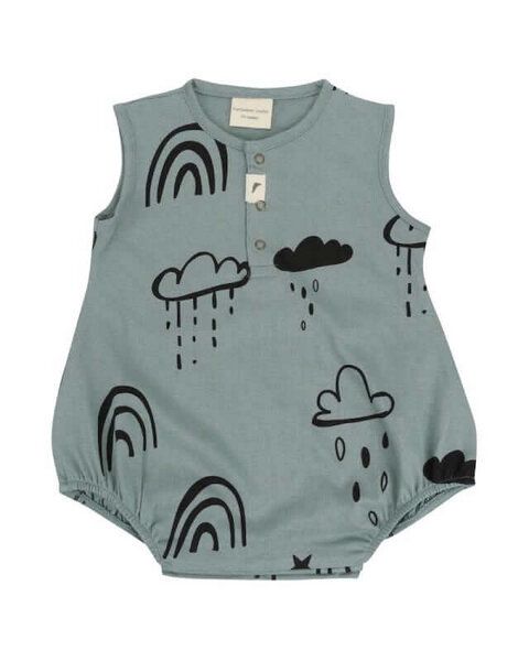 Baby Bubble Romper *Regenbogen mint* Bio Baumwolle | Turtledove London von Turtledove London
