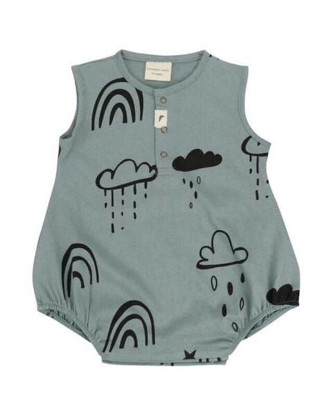 Baby Bubble Romper *Regenbogen mint* Bio Baumwolle | Turtledove London von Turtledove London