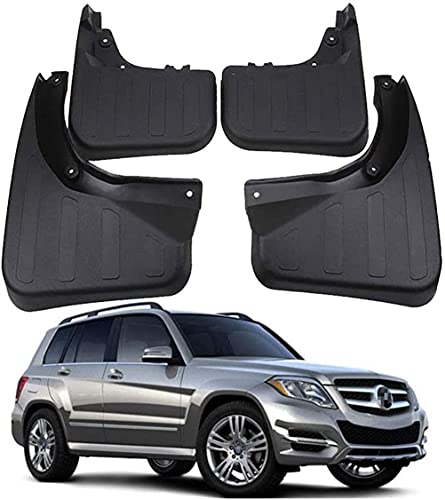 4 Stück Auto Schmutzfänger Kotflügel passt für Mercedes Benz GLK 280/300 / 350 2008-2015, Vorne Hinten Gummi-Spritzschutz Set Mit Schrauben, ReifenSchlammklappen Dekorations ZubehöR von TurtledovesHi