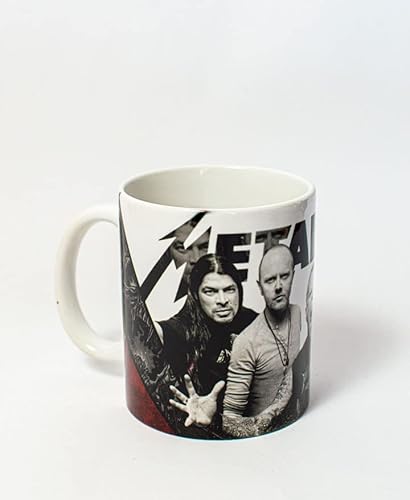 Tasse - Metall - Rot - Keramik - 300 ml - TusPersonalizables.com - Musikgruppe von TusPersonalizables.com