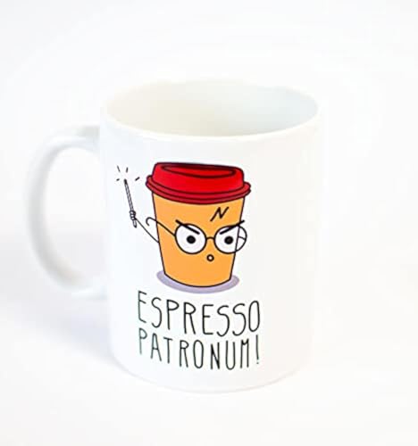 Tasse mit Aufdruck „Espresso Patronum“, inspiriert von Harry Potter, Frühstück von TusPersonalizables.com