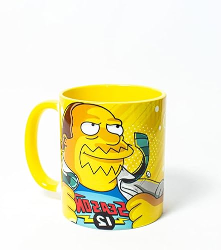 TusPersonalizables.com - Keramik-Tasse - Simpsons - Jeff Albertson - 16 Unzen - Klassiker - Weiß - Wiederverwendbar - Mikrowellengeeignet - Zuhause von TusPersonalizables.com