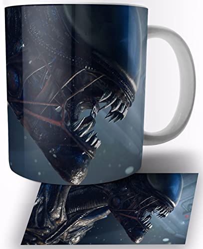 Alien Aliens Xenomorph Keramik Becher 325ml Tasse Mug von TusRelojes