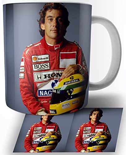 Ayrton Senna Keramik Becher 325ml Tasse Mug von TusRelojes