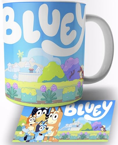 Bluey Family Keramik Becher 325ml Tasse Mug von TusRelojes