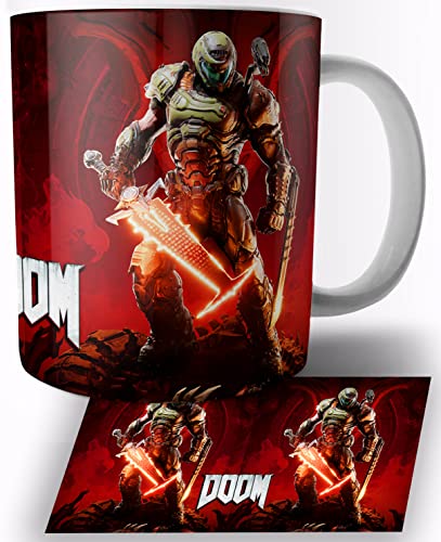 DOOM Eternal B Keramik Becher 325ml Tasse Mug von TusRelojes