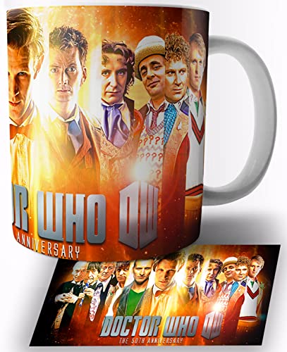 Doctor Who The 50TH Anniversary Keramik Becher 325ml Tasse Mug von TusRelojes