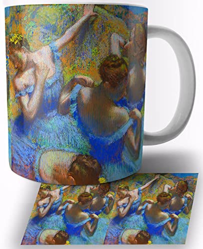 Edgar Degas Danseuses Bleues Blue Dancers Keramik Becher 325ml Tasse Mug Edgar Degas Danseuses Bleues Blue Dancers Keramik Becher 325ml Tasse Mug von TusRelojes