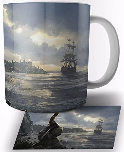Fantasy Mermaid Digital Illustration Keramik Becher 325ml Tasse Mug Fantasy Mermaid Digital Illustration Keramik Becher 325ml Tasse Mug von TusRelojes
