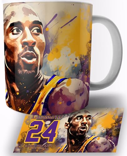 Kobe Bryant Los Angeles Lakers Keramik Becher 325ml Tasse Mug von TusRelojes