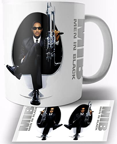 Men In Black Tommy Lee Jone Keramik Becher 325ml Tasse Mug von TusRelojes
