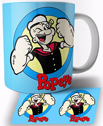 Popeye The Sailor Keramik Becher 325ml Tasse Mug von TusRelojes