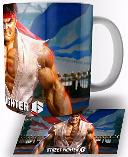 Ryu Street Fighter 6 Keramik Becher 325ml Tasse Mug von TusRelojes