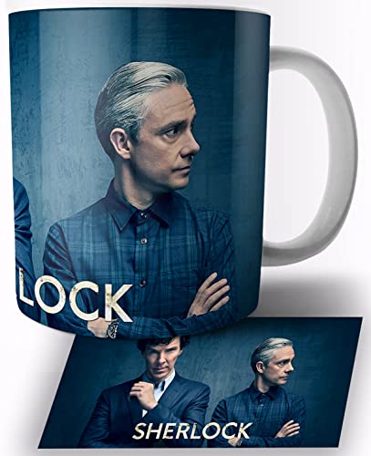 Sherlock Holmes Benedict Cumberbatch Keramik Becher 325ml Tasse Mug von TusRelojes