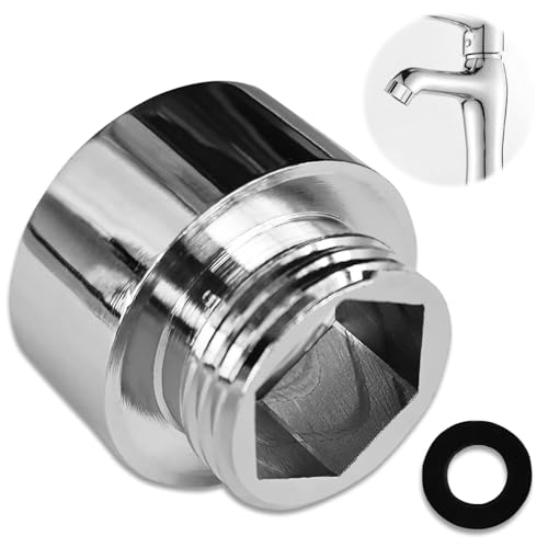 3/4" Innengewinde auf 1/2" Außengewinde Reduzierstück, Rohrverbinder, beschichteter Adapter für Duschschläuche aus hochwertigem Kupfer, Duschschlauch-Mischventil-Adapter-Reduzierer von TuseRxln