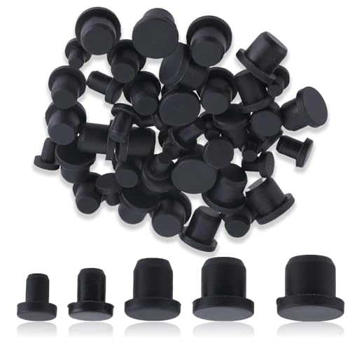 Abdeckkappen Für Bohrlöcher Gummistopfen Silikon Stopfen, 50 Stück 5 Größen Gummi Stopfen, Rund, Gummi, Wasserdicht, Gummistopfen Konisch, Für Schränke, Maschinenbohren, Möbel. Schwarz. Abdeckkappen Für Bohrlöcher Gummistopfen Silikon Stopfen, 50 Stück 5 Größen Gummi Stopfen, Rund, Gummi, Wasserdicht, Gummistopfen Konisch, Für Schränke, Maschinenbohren, Möbel. Schwarz. von TuseRxln