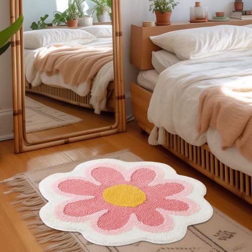 Tutamaz Teppich Wohnzimmer, Blumen Teppich Badezimmerteppich Mikrofaser Beflockung Runde Blumen-Bodenmatte Antirutsch Badvorleger für Badezimmer Fußmatte Bad Wohnzimmer Toilette Waschbar Tutamaz Teppich Wohnzimmer, Blumen Teppich Badezimmerteppich Mikrofaser Beflockung Runde Blumen-Bodenmatte Antirutsch Badvorleger für Badezimmer Fußmatte Bad Wohnzimmer Toilette Waschbar von Tutamaz
