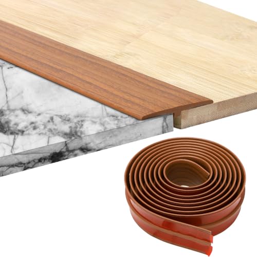 Übergangsprofil, T Profil Übergangsleiste Bodenleiste Selbstklebender, Türschwellen Leiste Spaltabdeckung Trennleiste für Türschwellen und Verbindungsböden von Laminatdielenfliesen,3mx5cm (Nussbaum) Übergangsprofil, T Profil Übergangsleiste Bodenleiste Selbstklebender, Türschwellen Leiste Spaltabdeckung Trennleiste für Türschwellen und Verbindungsböden von Laminatdielenfliesen,3mx5cm (Nussbaum) von Tutamaz