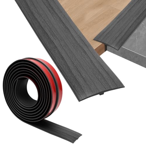 Übergangsprofil, Tutamaz T Profil Übergangsleiste Selbstklebend 5 × 300 cm, PVC Türschwellen Leiste Übergangsschiene Selbstklebender, Übergangsprofil für Verbindungsböden Laminate Parkettböden von Tutamaz