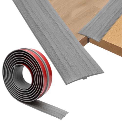 Übergangsprofil,Tutamaz T Profil Übergangsleiste Selbstklebend,5x300cm PVC Türschwellen Leiste Übergangsschiene Selbstklebender, Übergangsprofil für Türschwellen Verbindungsböden Parkettböden Laminate von Tutamaz