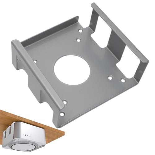 Untertischhalterung Halterung für Mac mini M4/M4 Pro, Platzsparend Kohlenstoffstahl Halterung Unter Schreibtisch/Wandhalterung/Monitorhalterung, Metall Halterung Wärmeableitung Stand Holder (Silber) Untertischhalterung Halterung für Mac mini M4/M4 Pro, Platzsparend Kohlenstoffstahl Halterung Unter Schreibtisch/Wandhalterung/Monitorhalterung, Metall Halterung Wärmeableitung Stand Holder (Silber) von Tutamaz