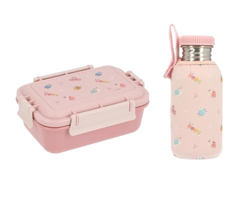 Tutete Lunchbox Basic Thermo für Kinder | Bento-Box 900 ml und Thermosflasche 750 ml mit Thermohülle | ideal für Schule, Sport und Freizeit | Bugs Tutete Lunchbox Basic Thermo für Kinder | Bento-Box 900 ml und Thermosflasche 750 ml mit Thermohülle | ideal für Schule, Sport und Freizeit | Bugs von Tutete