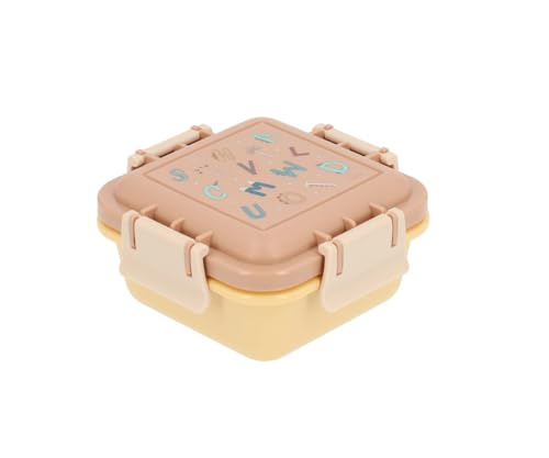 Tutete Lunchbox für Kinder, 380 ml, Lunchbox, Schule, luftdicht, mikrowellengeeignet und spülmaschinengeeignet, ideal für Park, Picknick und Schule, BPA-frei, sicherer Verschluss | Funny Letters von Tutete