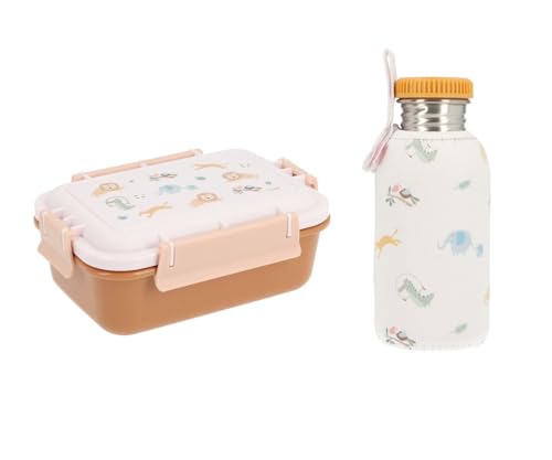 Tutete Savannah Basic Thermo Lunchbox für Kinder | Bento-Box 900 ml und Thermosflasche 750 ml mit Thermohülle | Ideal für Schule, Sport und Freizeit Tutete Savannah Basic Thermo Lunchbox für Kinder | Bento-Box 900 ml und Thermosflasche 750 ml mit Thermohülle | Ideal für Schule, Sport und Freizeit von Tutete