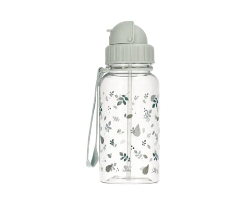 Tutete Trinkflasche für Kinder mit weichem Strohhalm | Tritan-Wasserflasche, 500 ml, BPA-frei, spülmaschinenfest, Tragegriff und auslaufsicherer Verschluss, leicht zu öffnen | Leaves Sage Tutete Trinkflasche für Kinder mit weichem Strohhalm | Tritan-Wasserflasche, 500 ml, BPA-frei, spülmaschinenfest, Tragegriff und auslaufsicherer Verschluss, leicht zu öffnen | Leaves Sage von Tutete