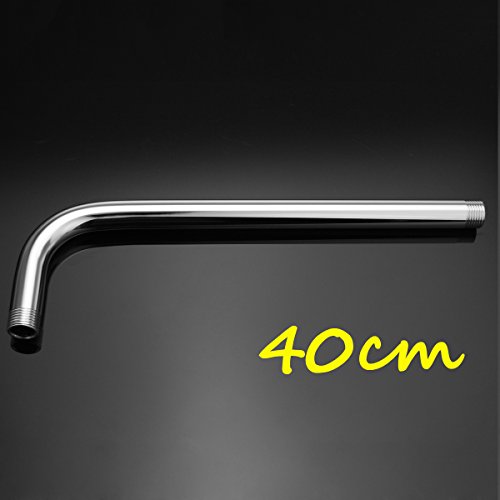 TuToy 20/40/50cm Quadrat Chrome Wandhalterung Dusche Verlängerung Arm für Bad Regen Duschkopf - 40cm von TuToy
