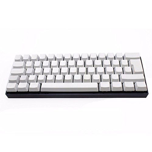 TuToy 62 Schlüssel Schwarz Weiß Leere Dicke Pbt Iso Keycaps Key Caps Für Mechanische Keyboad - Weiß von TuToy