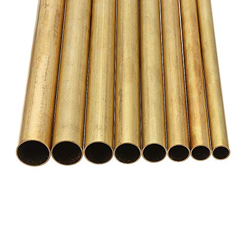 TuToy 8-15Mm Durchmesser Brass Round Bar Rod Circular Tube 30Cm - 9Mm von TuToy