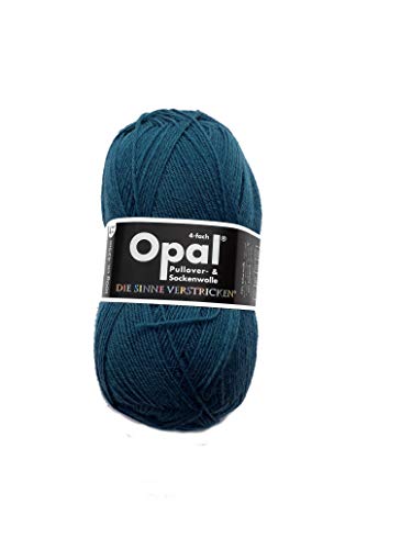Opal Sockengarn - Uni 2020 - 4fach 9934 Blaugrün von OPAL