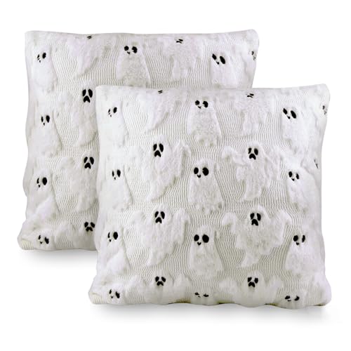 Tutukyle Halloween Kissenbezug 45x45-2 Stück Lustig Geister Deko Kissenbezüge mit Reißverschluss, Kissenbezug Dekokissen für Kuschelkissen Sofakissen Zierkissen, Wohnzimmer Zimmer Deko Aesthetic Tutukyle Halloween Kissenbezug 45x45-2 Stück Lustig Geister Deko Kissenbezüge mit Reißverschluss, Kissenbezug Dekokissen für Kuschelkissen Sofakissen Zierkissen, Wohnzimmer Zimmer Deko Aesthetic von Tutukyle