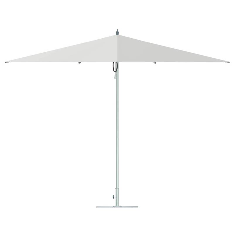 Tuuci - Bay Master Classic Sonnenschirm quadratisch - weiß, aluminium/Lösungsgefärbter Polyester/LxBxH 200x200x246cm/Öffnung mit Flaschenzug von Tuuci