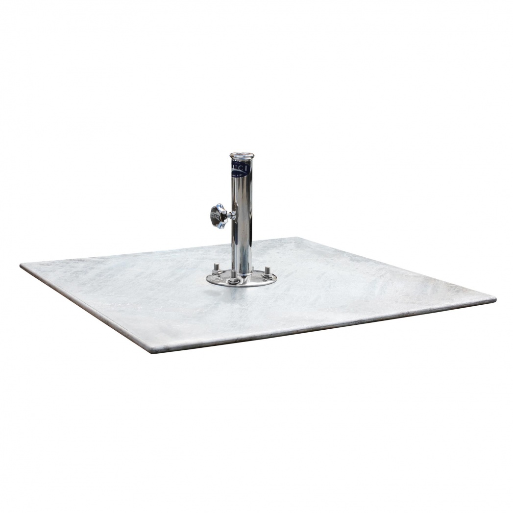 Tuuci - G-Plate Schirmständer 64kg - silber/galvanisiert/LxB 76x76cm von Tuuci