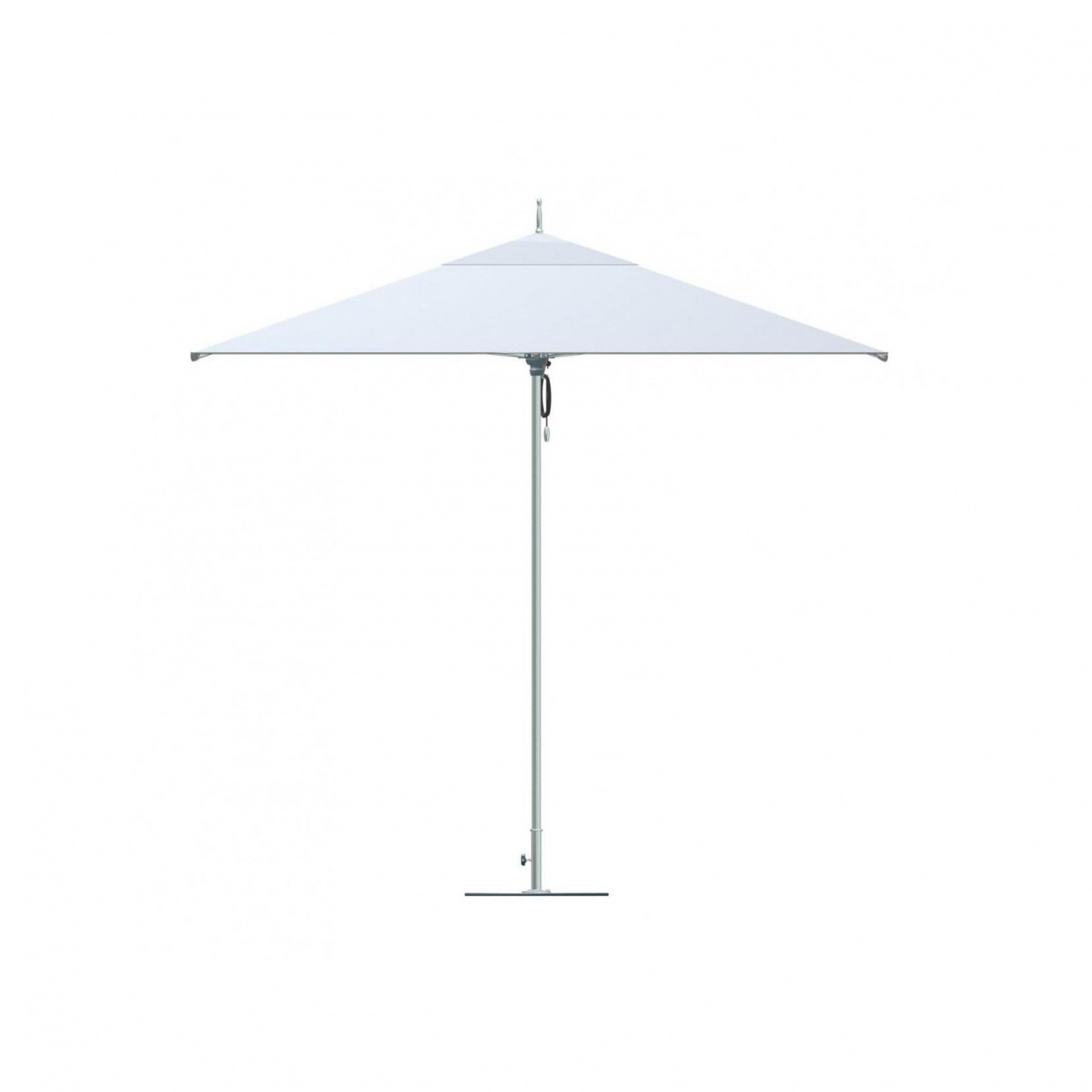 Tuuci - Ocean Master Classic Sonnenschirm quadratisch - natur, aluminium/Stoff Sunbrella Marine 4604/BxHxT 200x198x200cm/Auto-Loc-Lift Flaschenzugsyst von Tuuci