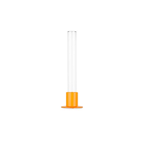 Tuuters 25x Reagenzglasständer inklusive Gläser, Ideal für die Tisch-Deko auf Hochzeiten (Orange) von Tuuters