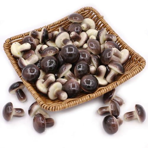 Tuxiaobu Künstliche Gemüse Früchte Mini Pilze Aesthetic Deko Obst, Faux Pilz Gemüse Kunst Früchte Zuhause Küche Dekor Tischdekoration Obst Party Dekorationen, 30 Braun Pilze Tuxiaobu Künstliche Gemüse Früchte Mini Pilze Aesthetic Deko Obst, Faux Pilz Gemüse Kunst Früchte Zuhause Küche Dekor Tischdekoration Obst Party Dekorationen, 30 Braun Pilze von Tuxiaobu