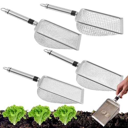 Tuxuseo Gartensieb Metall | 4 Stück Kompostsieb Garten Sandsieb Mit Griff | Gartensieb Erde | Edelstahl Durchwurfsieb Für Sand Erde Steine Rasenvorbereitung & Garten Tuxuseo Gartensieb Metall | 4 Stück Kompostsieb Garten Sandsieb Mit Griff | Gartensieb Erde | Edelstahl Durchwurfsieb Für Sand Erde Steine Rasenvorbereitung & Garten von Tuxuseo