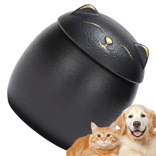 Tuxuseo Hund Urne | Keramik Urne Für Kleine Hunde Als Andenken,wasserdichte Erinnerungsbox, Dekoratives Haustierzubehör für Anzeige auf Tisch, Kaminsims und Kamin mit Pfotenabdruck von Tuxuseo