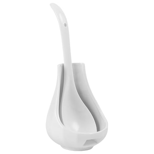 Tuxuseo Löffelablage Stand - Aufrechter Schöpflöffelhalter Pfannenwendenablage - Spülmaschinenfeste Keramik-Küchenhilfe Für Spatel Auf Anrichte Buffet Fondue Restaurant von Tuxuseo