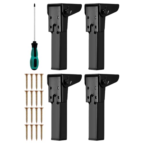 Tuxuseo Metall Tischbeine | Vierer-Set Computertischfüße | Möbelfüße Mit Bodenschutz Aus Gummi Für Stuhl Schrank Bett Nachttisch Schreibtisch Kommode von Tuxuseo