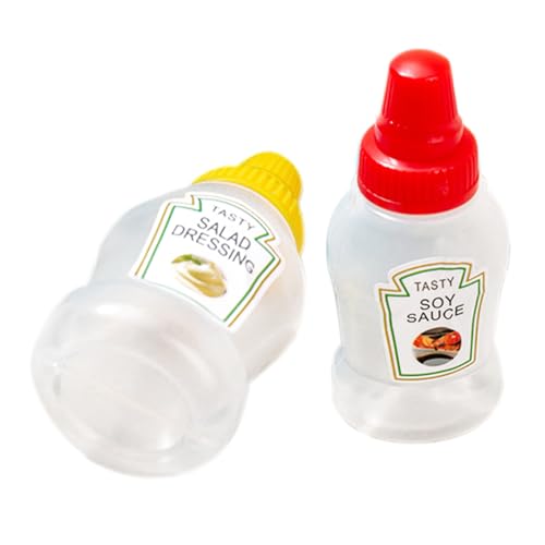 Tuxuseo Mini-Salat-Quetschflaschen, kleine Salatdressing-Flaschen - Lebensmittelsichere Quetschflasche für Salatdressing - Lebensmittelsicherheit, tragbare Mini-Quetschflaschen für Gewürze, von Tuxuseo